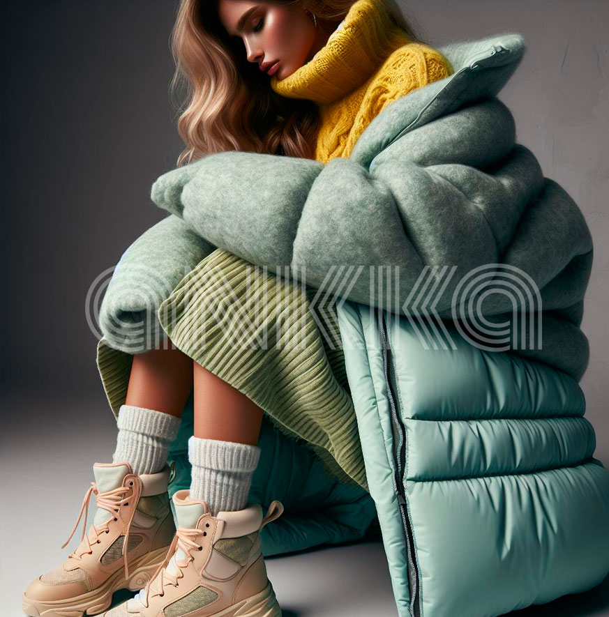 Felt down jacket